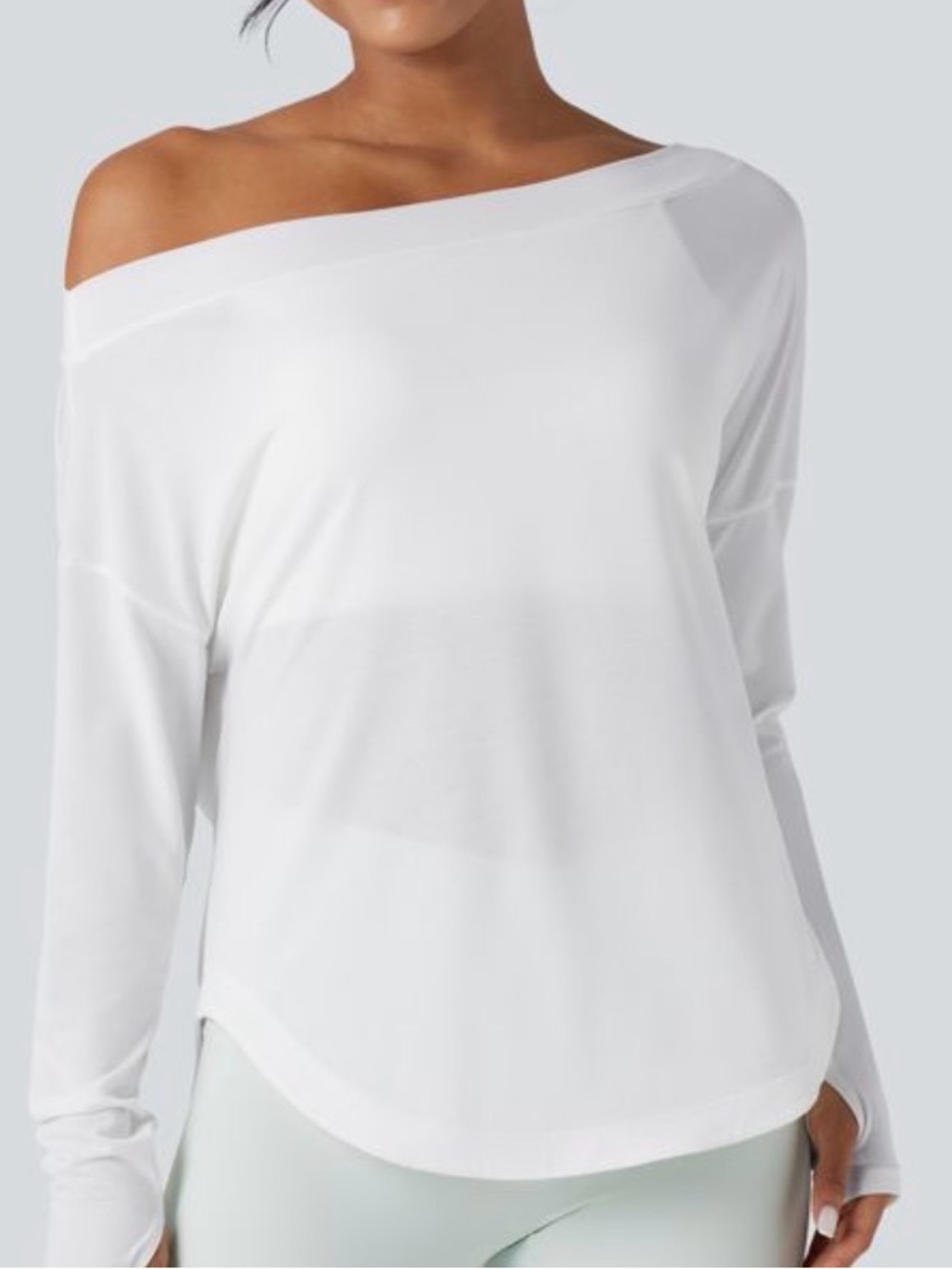 NWT Halara One Shoulder Long Sleeve